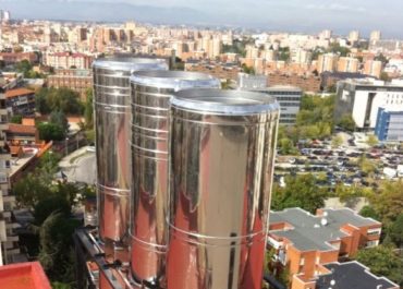 Trabajos de chimeneas verticales de extracción